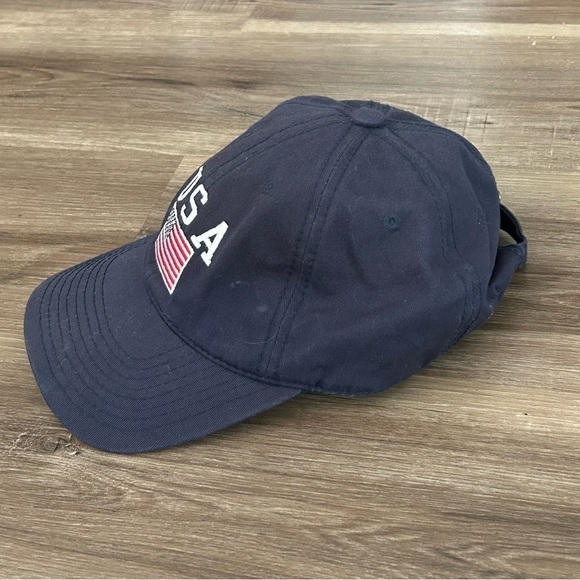 Blue USA American Flag Embroidered Cap Unisex OS - Picture 7 of 8